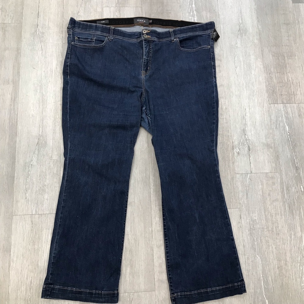 Torrid Premium Women's Flare Blue Jeans - Size 30T